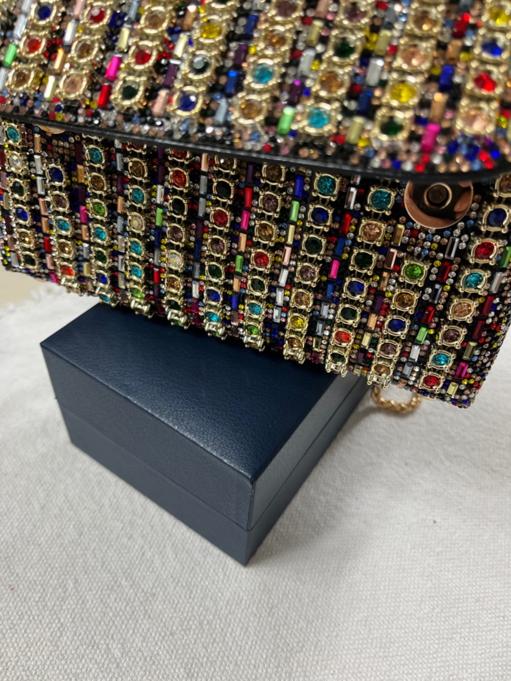 Contemporary Multi Colored Rhinestone Mini Crossover-New - Picture 7 of 11